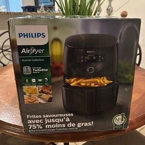 Philips Black Airfryer with Digital Display